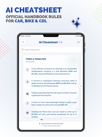 AR DMV Practice Test 2026 iPad screenshot