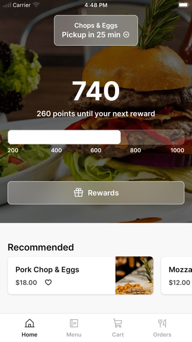 Chops & Eggs iPhone screenshot 1 - Food & Drink app