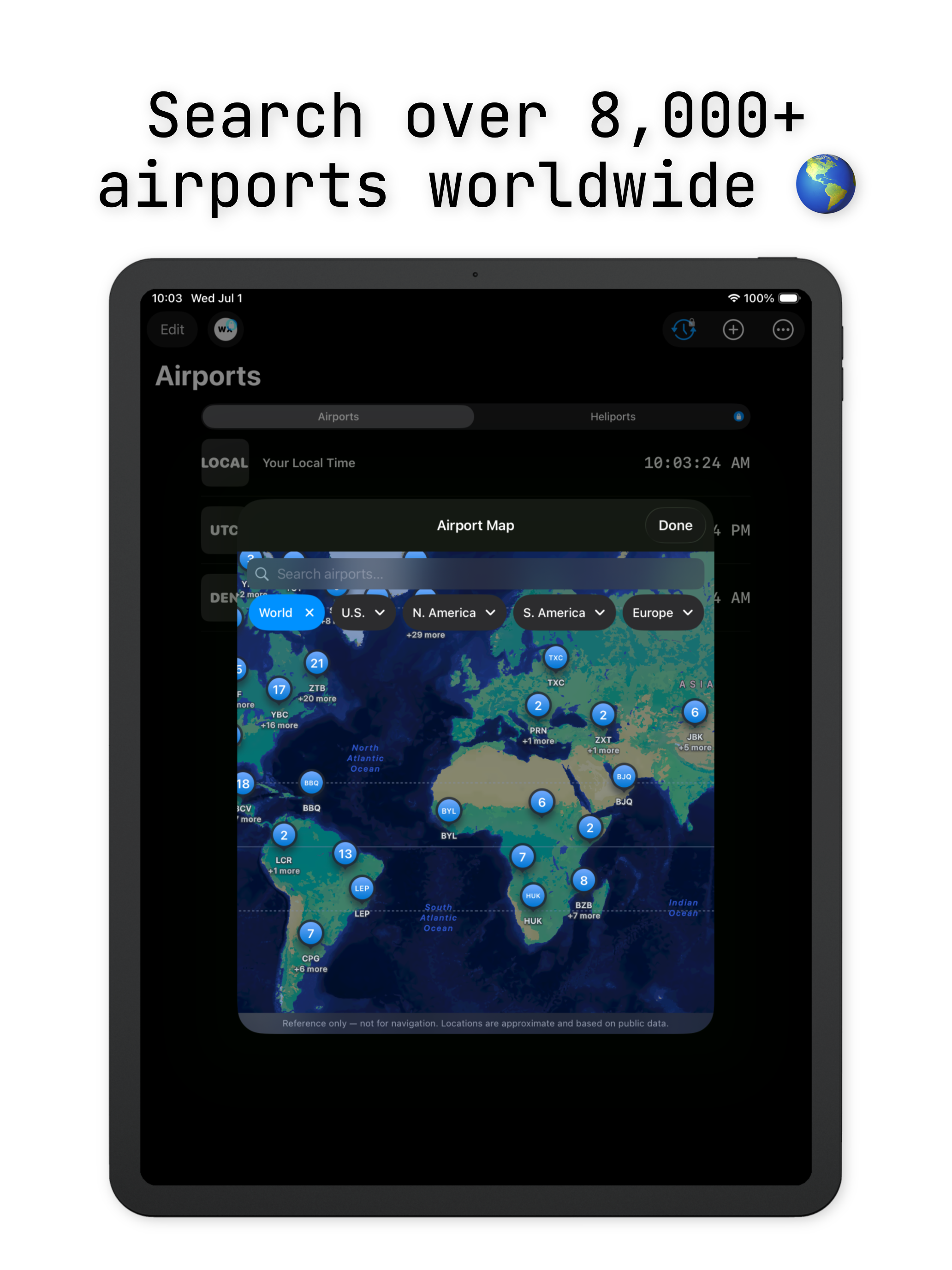 AvClock: Global Airport Times screenshot 12