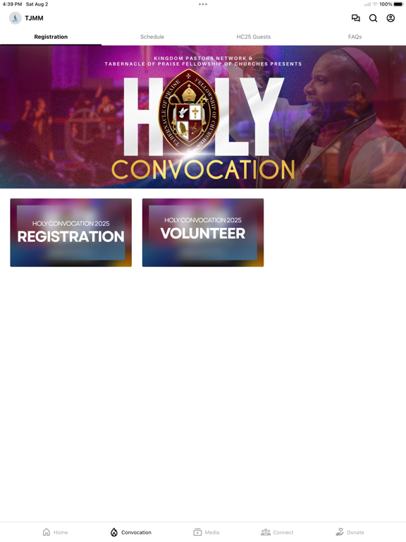 TJ McBride Ministries iPad screenshot