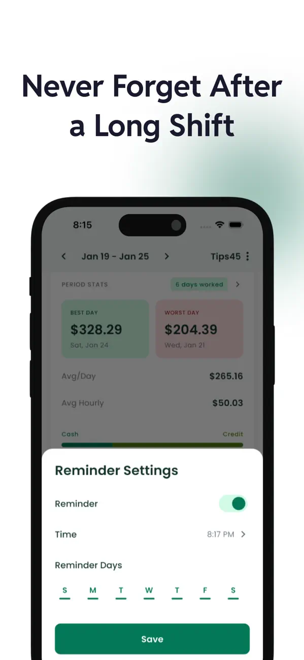 #5. Tip Tracker - Server44 (iOS) Ved: EHM TECH LLC