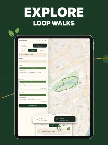 Scenic Routes: Walk & Transit iPad screenshot