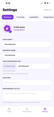 ShootBookAi screenshot