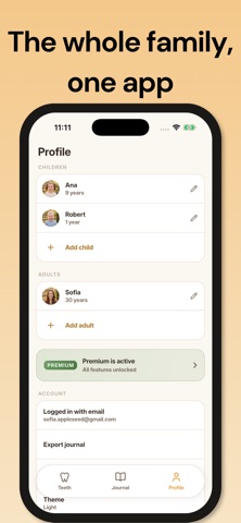 Toothy Journal: Dental Tracker iPhone screenshot