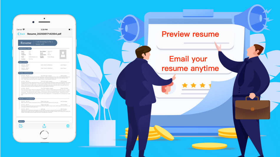 #3. Easy Resume-Pro CV Maker (iOS) 由: Wuhan Yitesi Technology Co., Ltd
