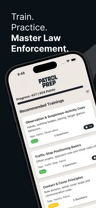 Patrol Prep: Police Exam Coach screenshot 1 of 7