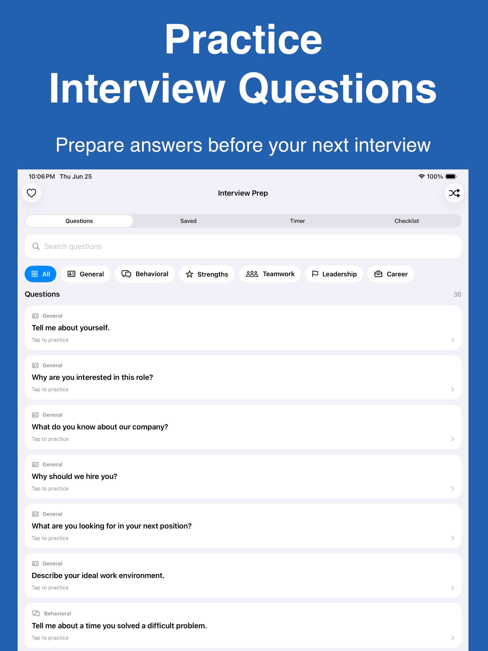 Interview Prep: Practice screenshot 6