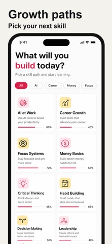 Skill: Daily Microlearning iPhone screenshot