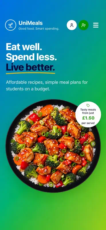 UniMeals screenshot 1 of 8