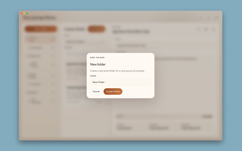 Your Prompt Library screenshot