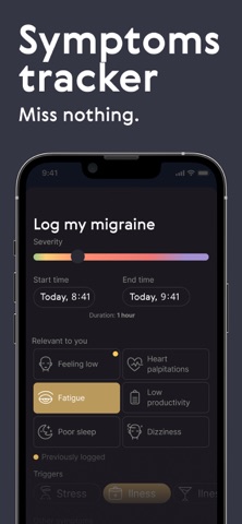 Relief - Migraine Tracker Screenshot 3 of 4