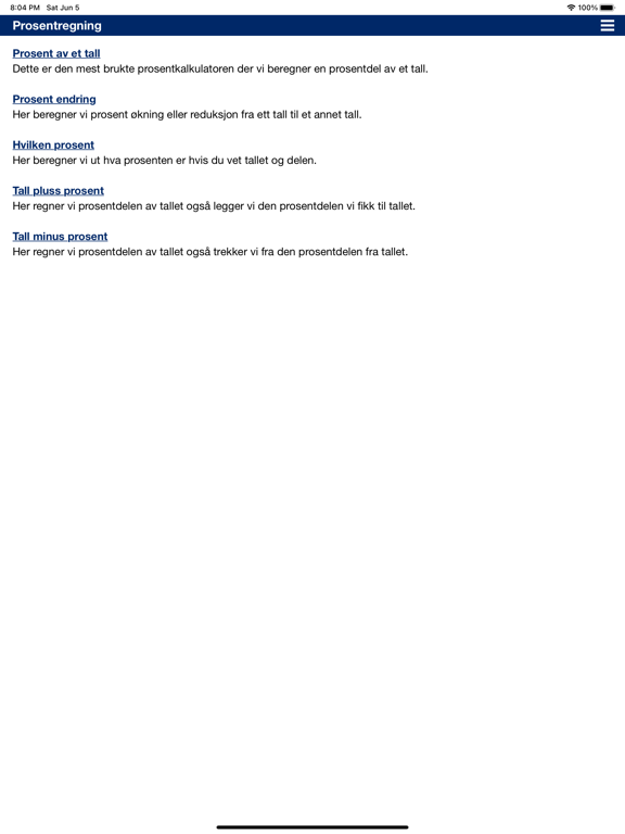 Screenshot #5 pour Prosentregning