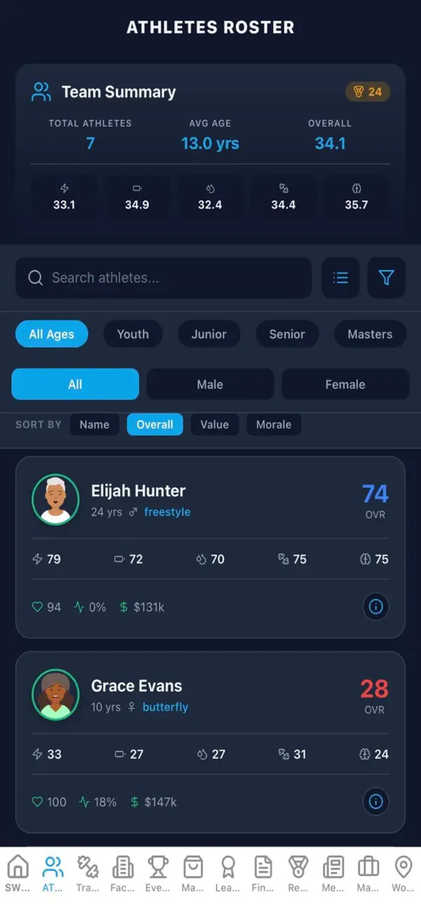 Screenshot #2 pour Swim Manager Pro