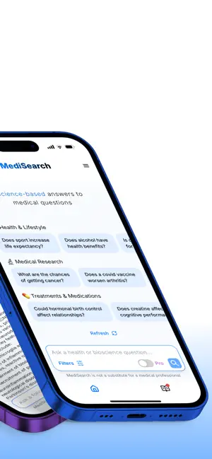 MediSearch AI iPhone screenshot 2