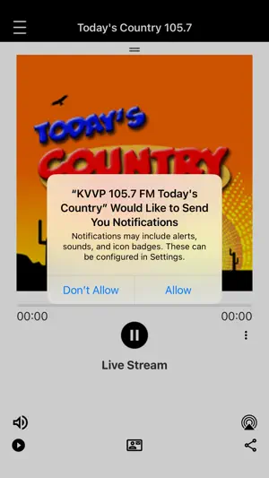 KVVP 105.7 FM Today's Country screenshot 1