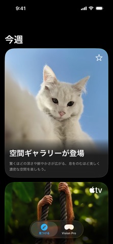 Apple Vision Pro のスクリーンショット