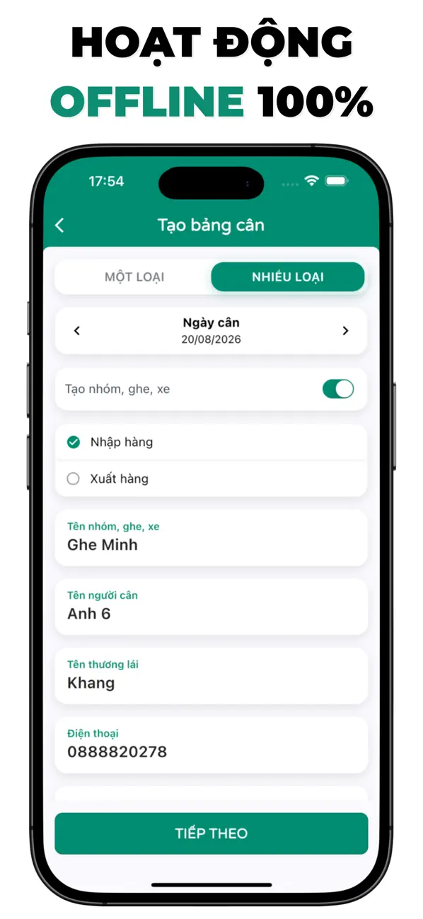 Screenshot #3 pour Cân Nông: Ghi Lúa & Nông Sản