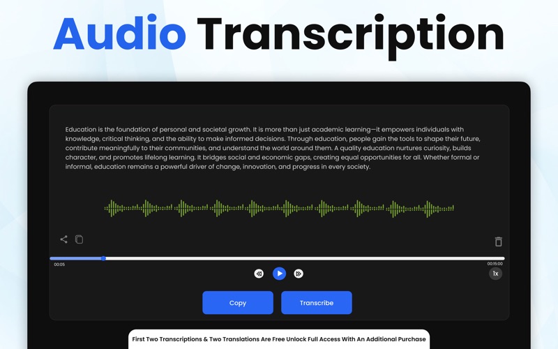 AI Transcribe: Pro Note Taker Screenshot