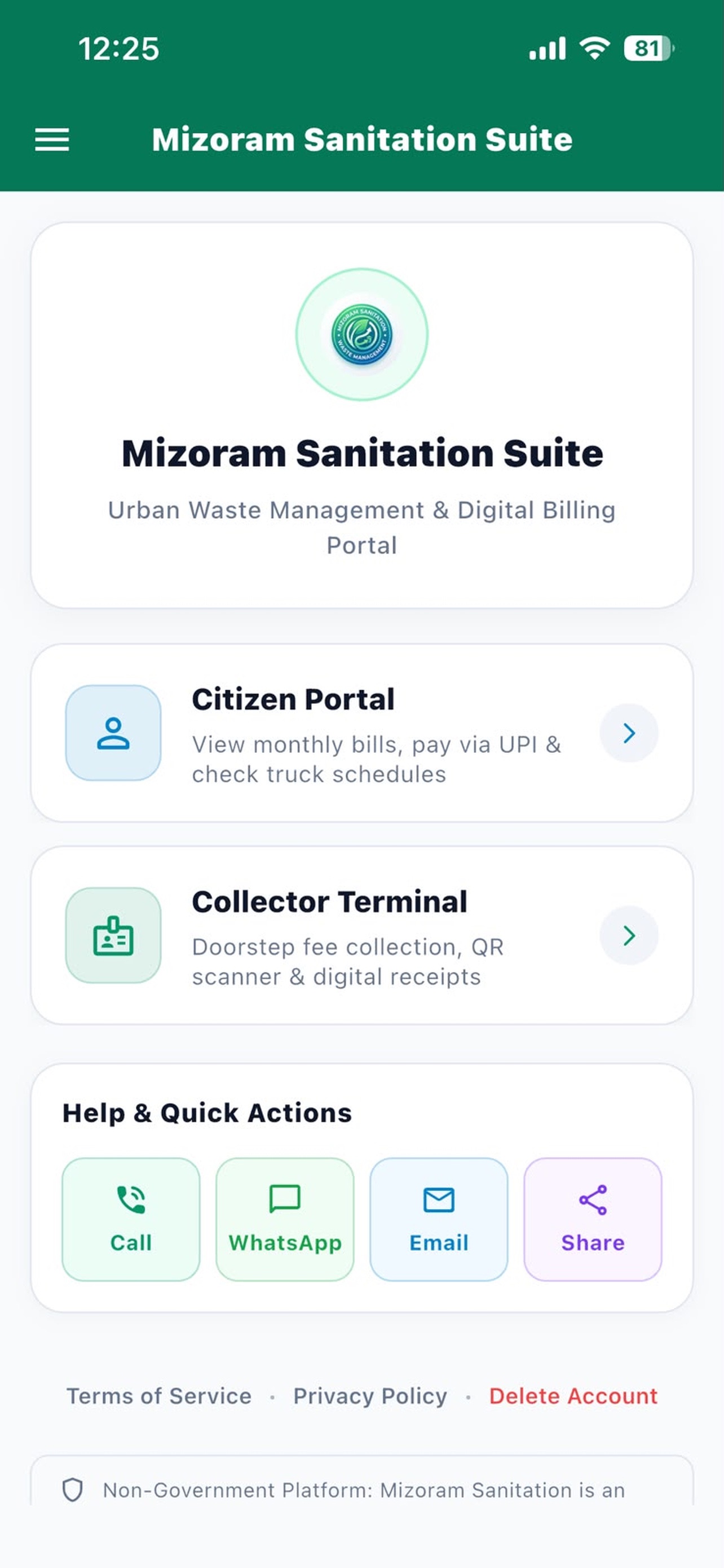 Screenshot 2 of Mizoram Sanitation