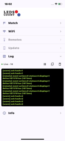 LedsCount Scoreboard screenshot