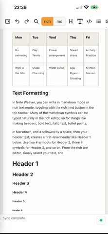 Note Weaver Screenshot 4 of 9