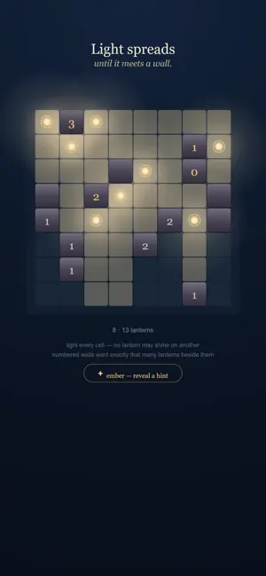 Vesper: Nightly Lantern Puzzle screenshot 1
