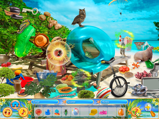 Hidden Objects Summer Beach iPad screenshot 4 - Games app