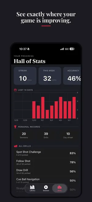 Pool Drill Tracker screenshot 2
