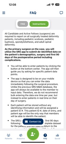 SRS Outcomes & Benchmarking Screenshot 6 of 7