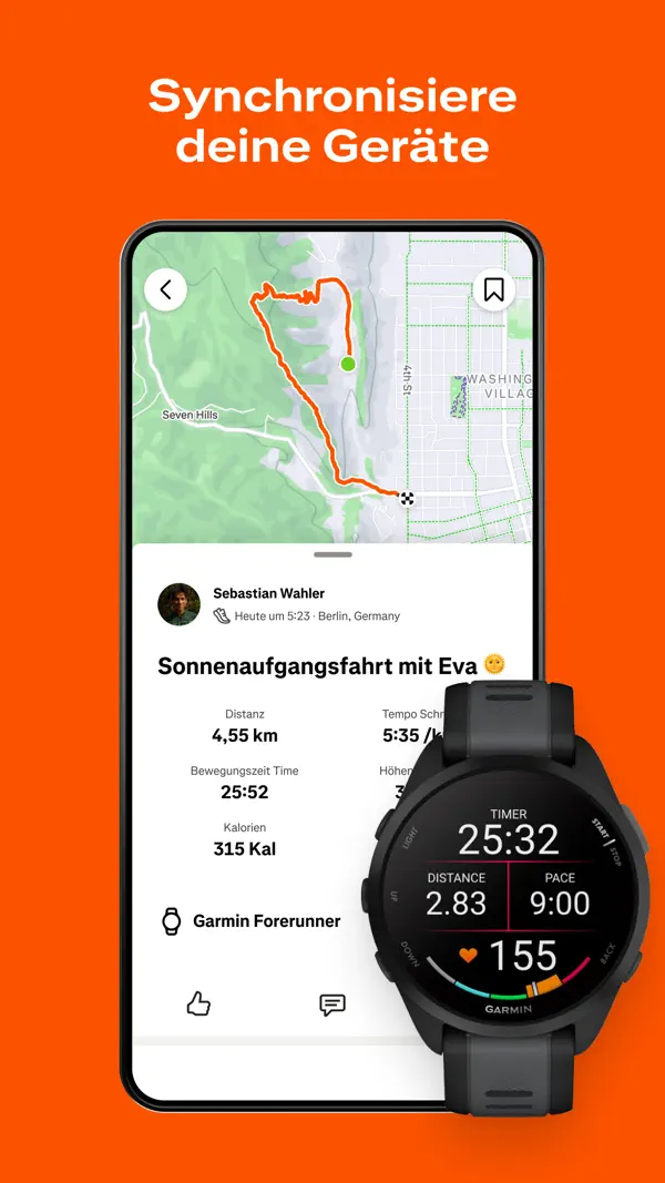 Strava: Run, Ride, Hike iPhone App Screenshot 7 – Gesundheit & Fitness