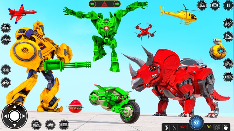 Jet Transform Robot Car Games screenshot-5