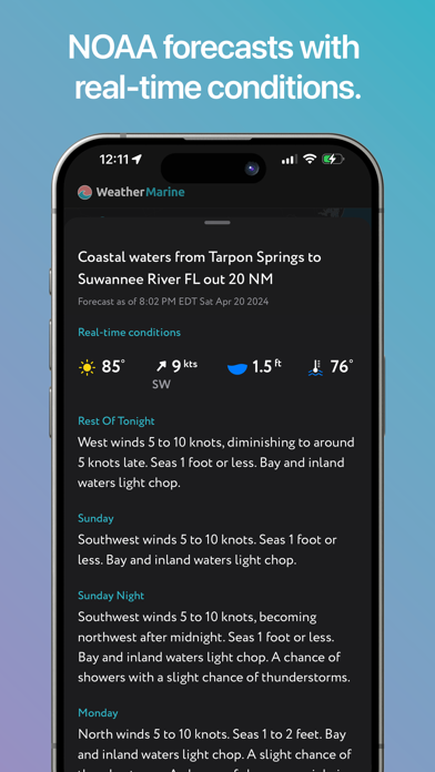 WeatherMarine - Forecast app Screenshot