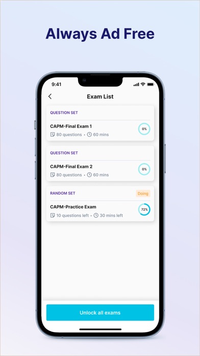 Screenshot 3 of CAPM Exam Simulator App