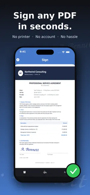 Sign PDF documents screenshot 1