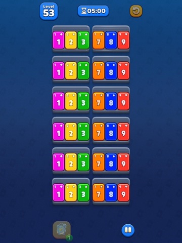 Hue Solitaire iPad screenshot