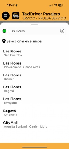 TaxiDriver Pasajero screenshot