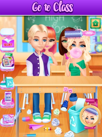 Girls High School Makeup Salon iPad screenshot