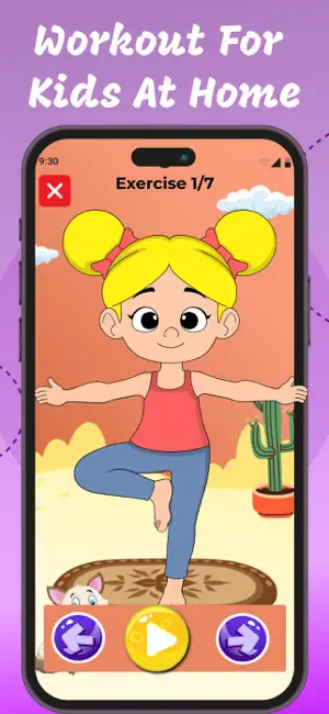 Yoga For Kids Exercises screenshot 2