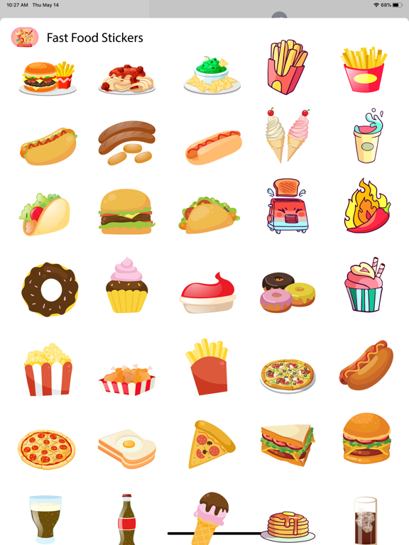 Screenshot #5 pour Fast Food Sticker for iMessage