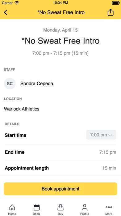 Warlock Athletics Screenshot