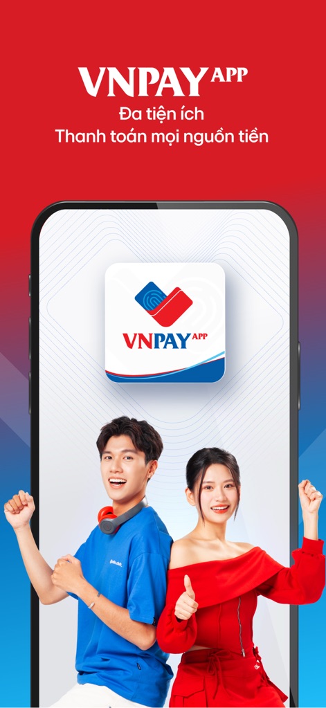 VNPAY App - Discover the distinct 'VNPAY APP' branding and the prominent 'multi-utility tagline' positioning the app as a comprehensive solution.