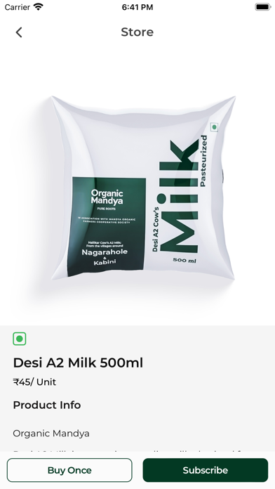 Organic Mandya Desi Milk Screenshot
