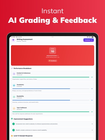 CELPIP Prep : Practice Test iPad screenshot