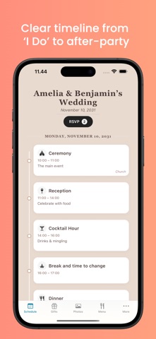 Wedding Day: Guest Hub screenshot