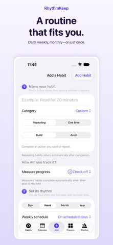 RhythmKeep: Habit Tracker Screenshot 6 of 7