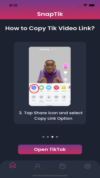 SnapTik - TickTok Video Saver Screenshot