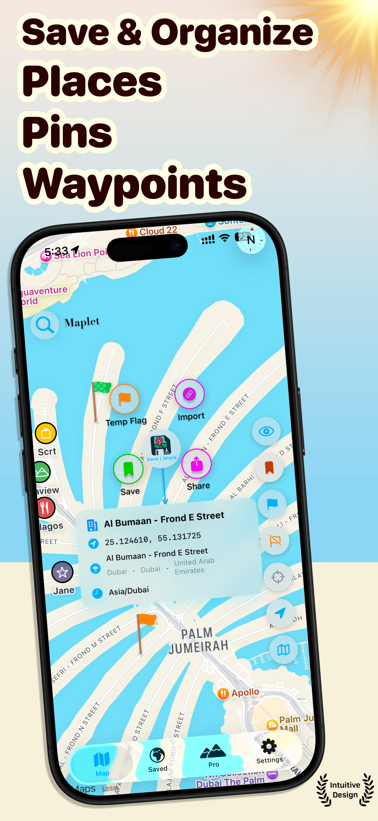 Maplet: Route Planner & Pins