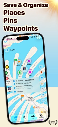 Maplet: Map Location Bookmarks Screenshot 1 of 10