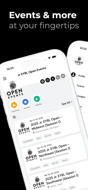 Jr EYBL Open Events screenshot 1
