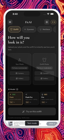 FitAI – Virtual Try-On iPhone screenshot